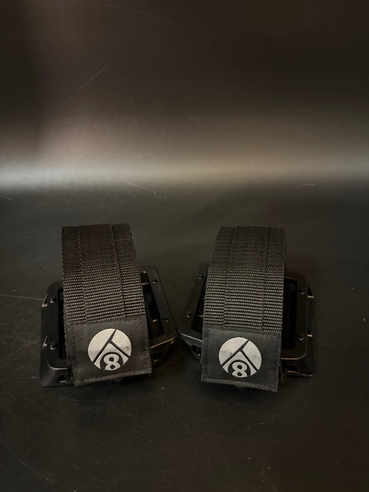 Odyssey Pedals / Origin 8 Straps Black Pedal Setup