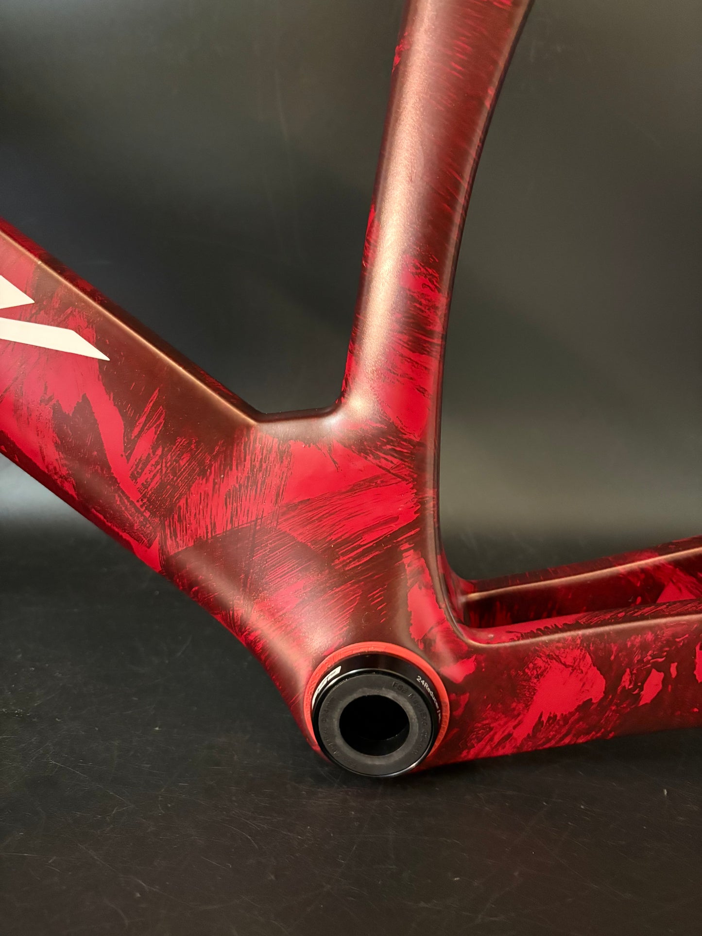 Hedrick Carbon Frameset Red Marble 50cm ST 56cm TT