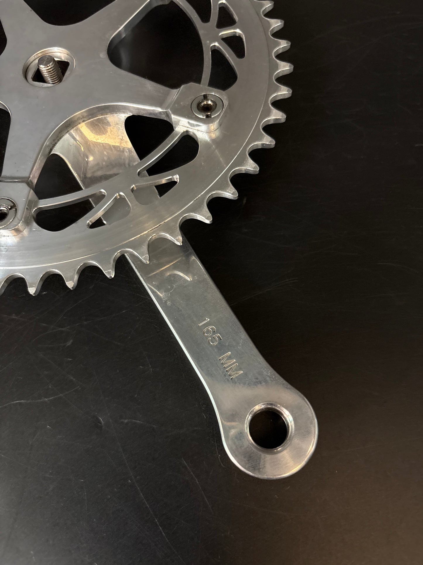 Phil Wood Track Crankset Silver 165mm 48t