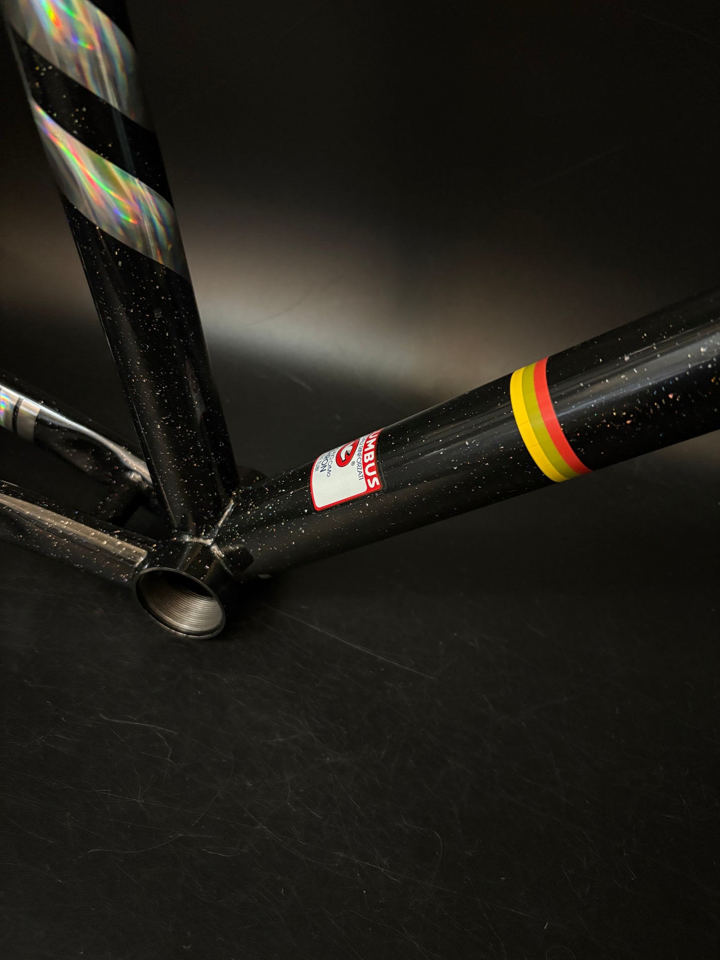 Cinelli Vigorelli Steel Frameset Black Sparkle XL