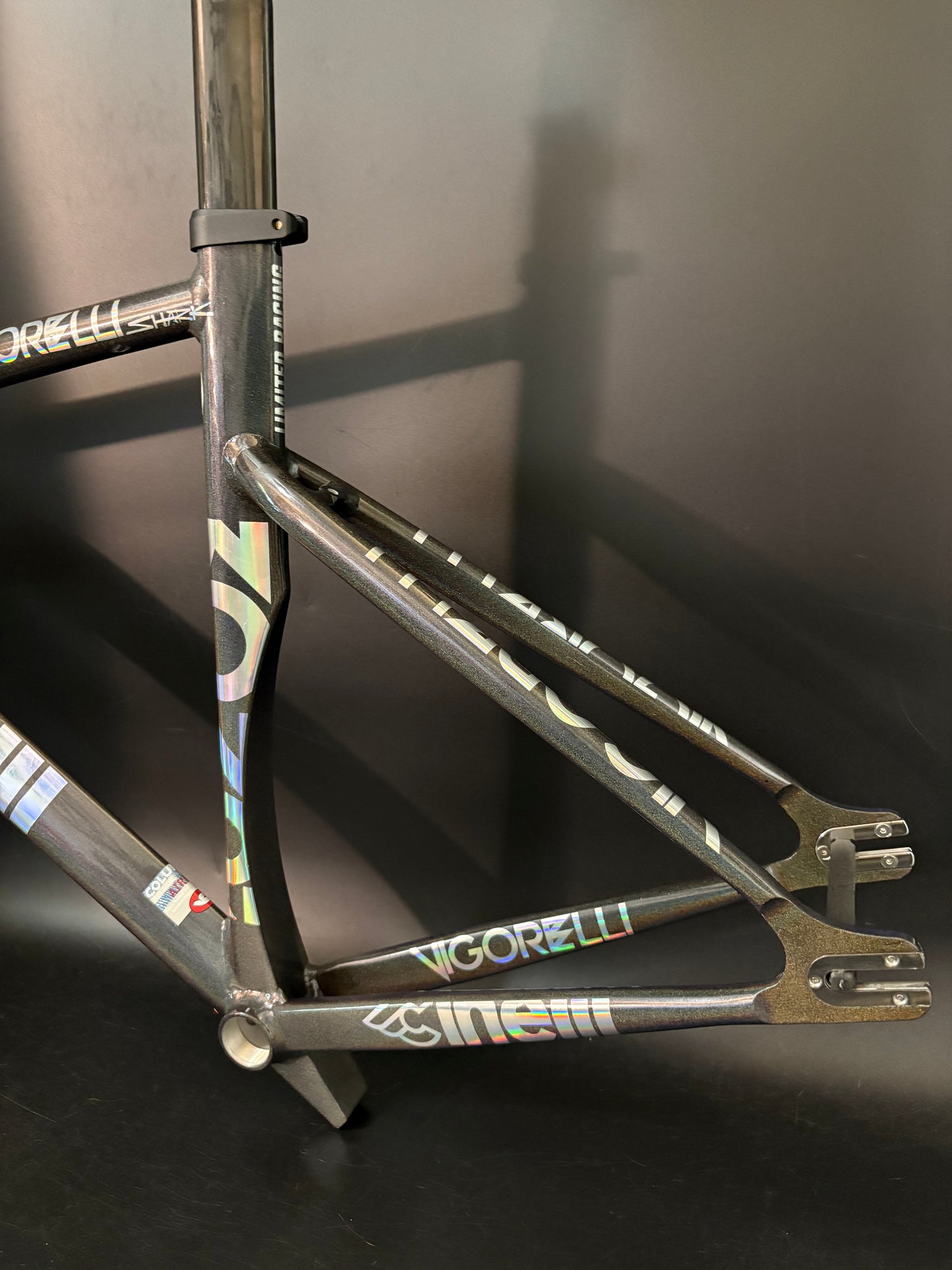 NEW Cinelli Vigorelli Shark Frameset Rainbow Sparkle 50cm XS