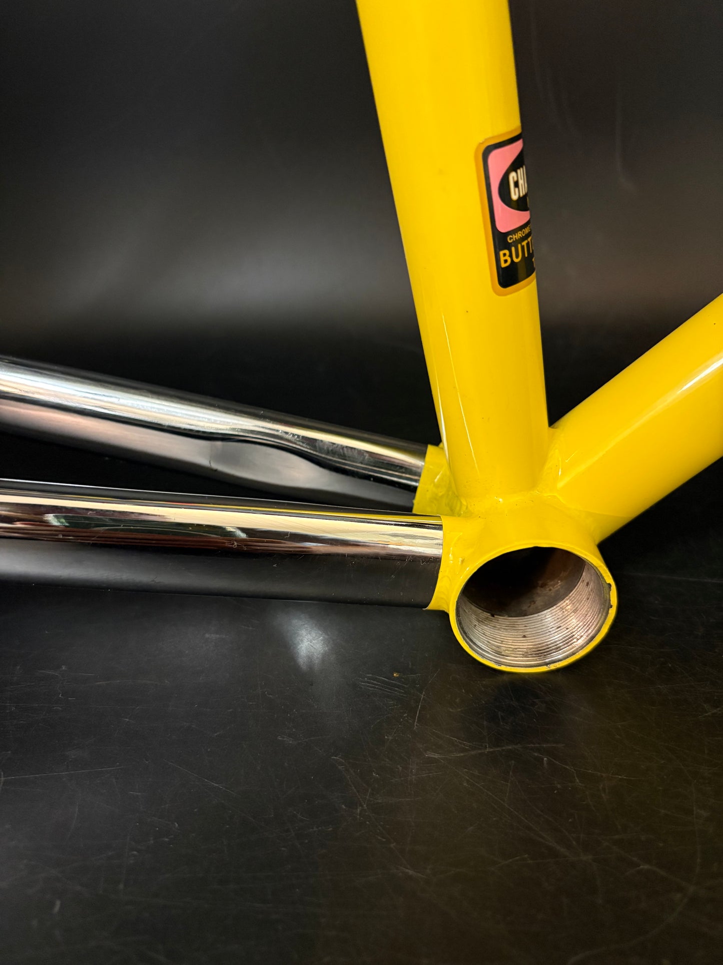 Look AC 364 Frameset Heritage Yellow/Chrome Small