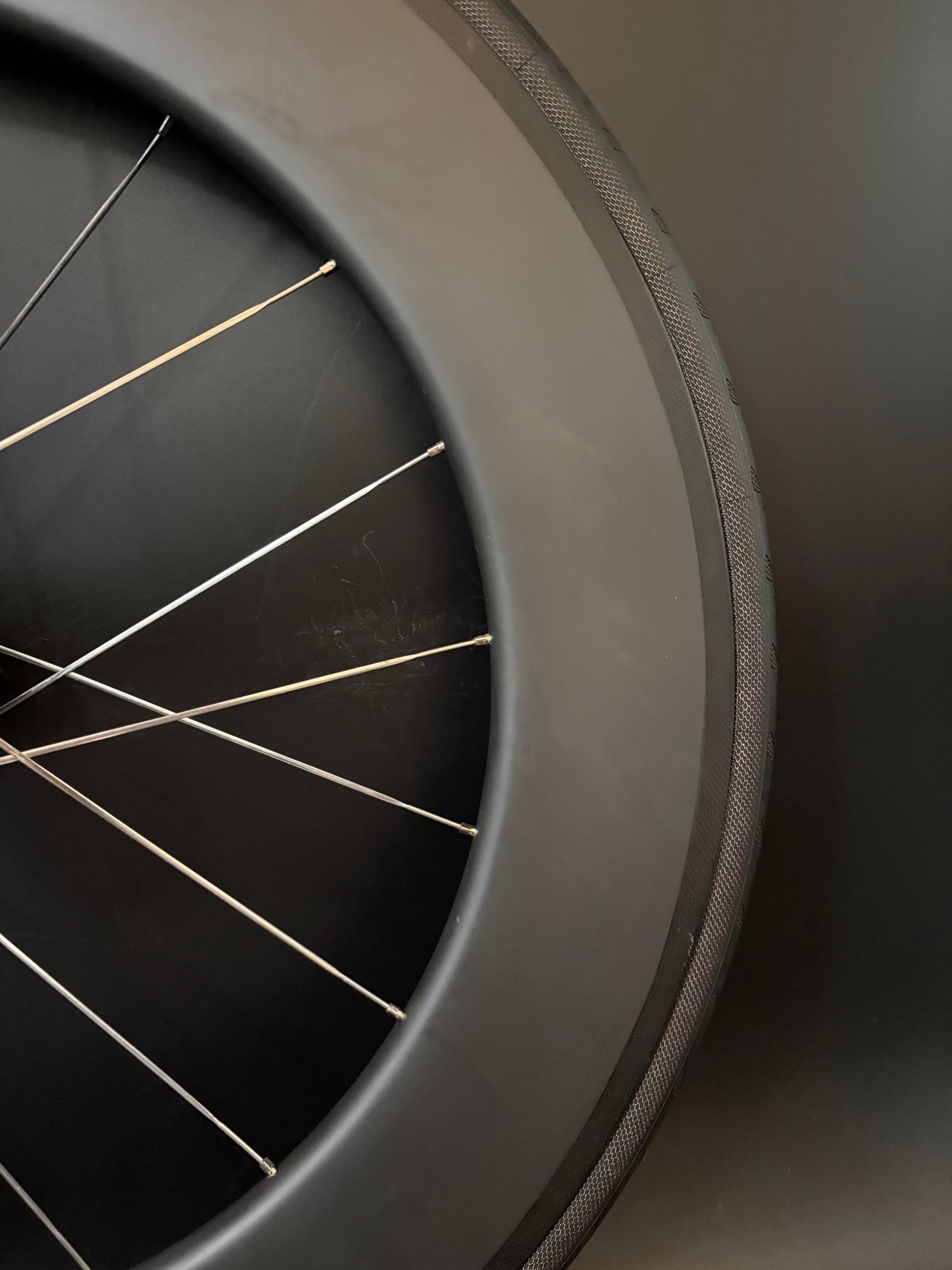 Unbranded Carbon 88mm / Phil Wood Pro Wheelset Black 20h