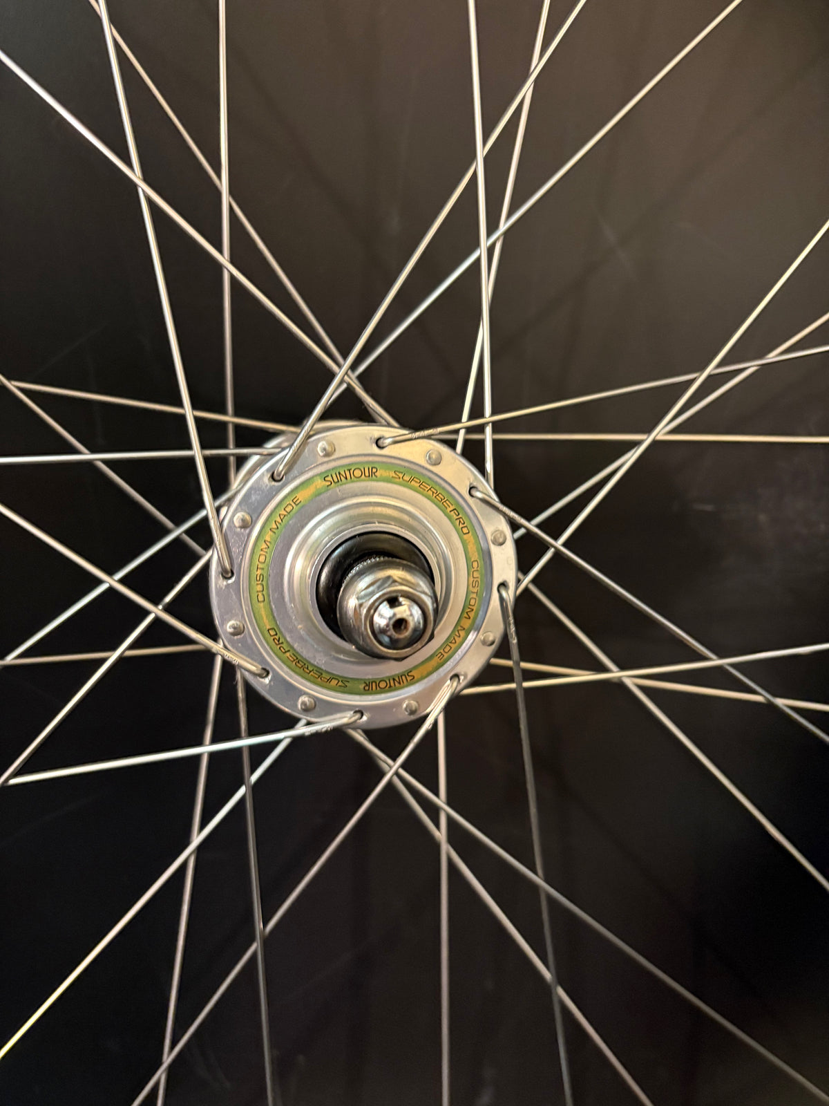 H Plus Son Formation Face Mirror Polish / Suntour Superbe Rear Wheel 32h
