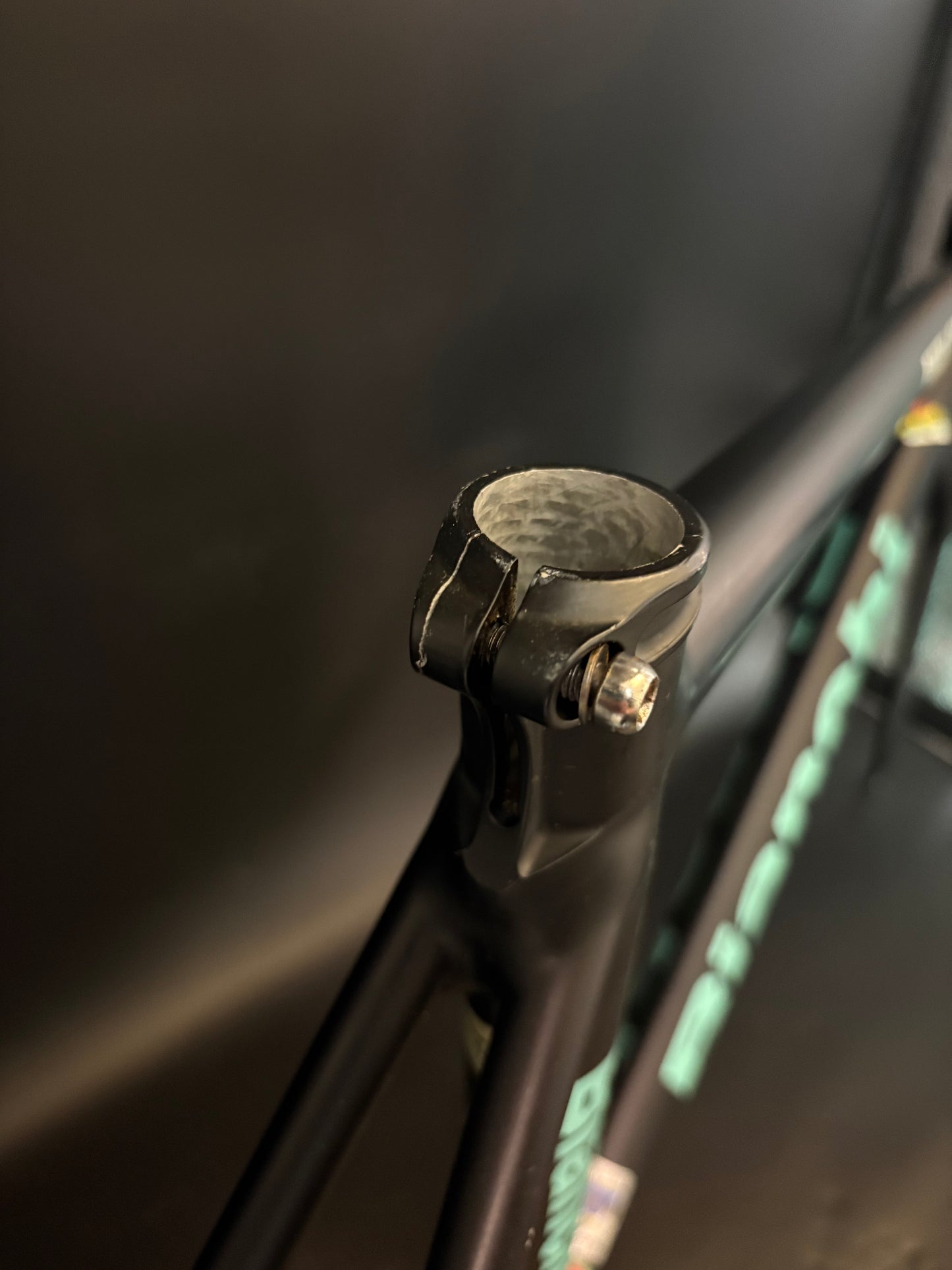 CRACKED Bianchi Pista Concept 2003 Frameset Black 55cm