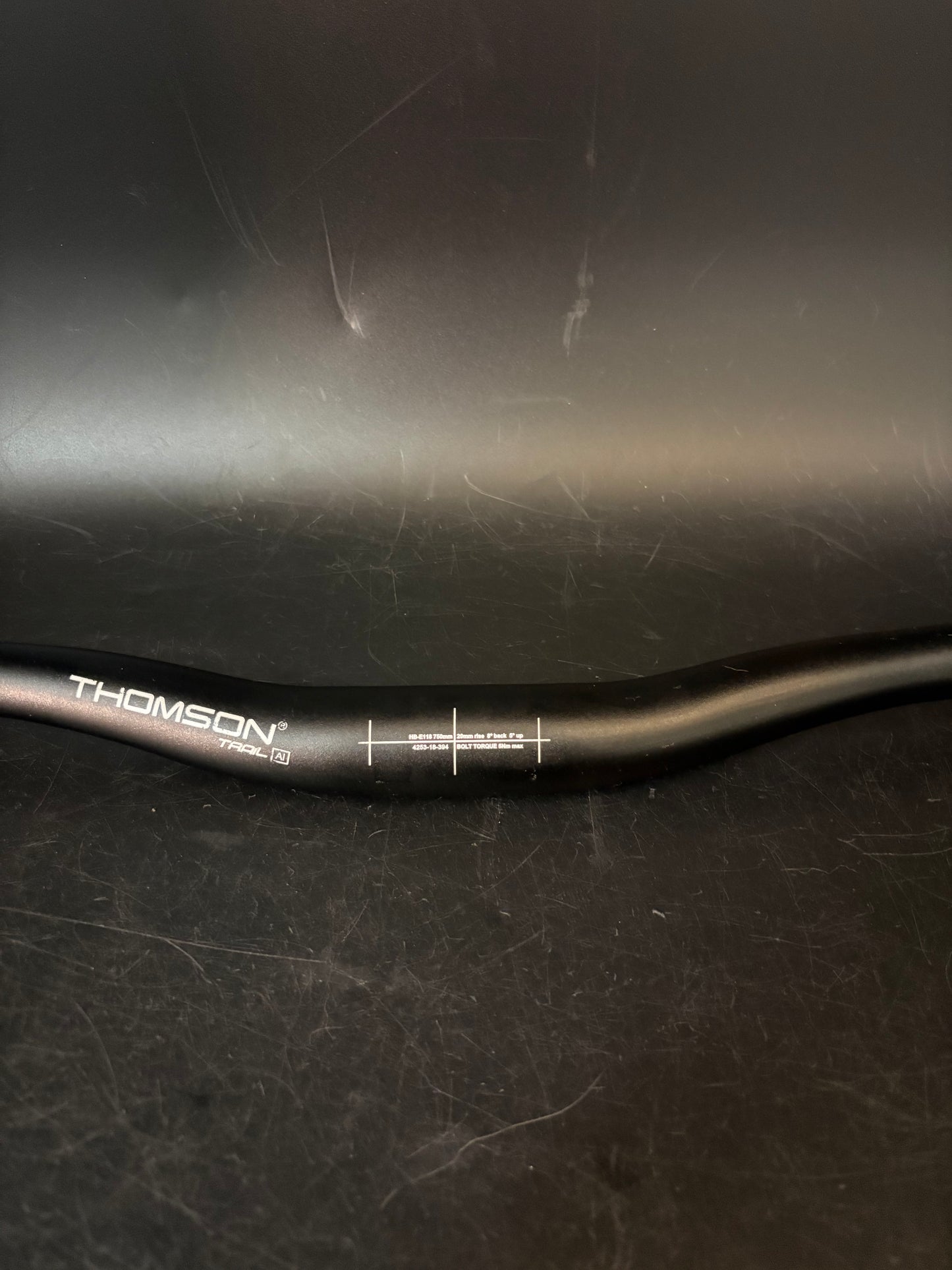 Thomson Trail AL Riser Handlebar Black 750mm 31.8