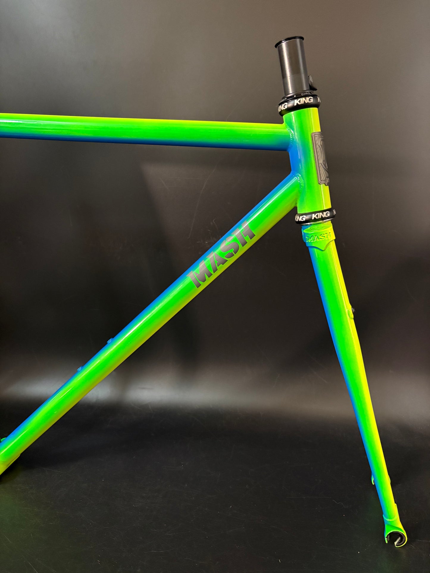 Mash Steel Frameset Neon Blue/Green Fade 53cm S