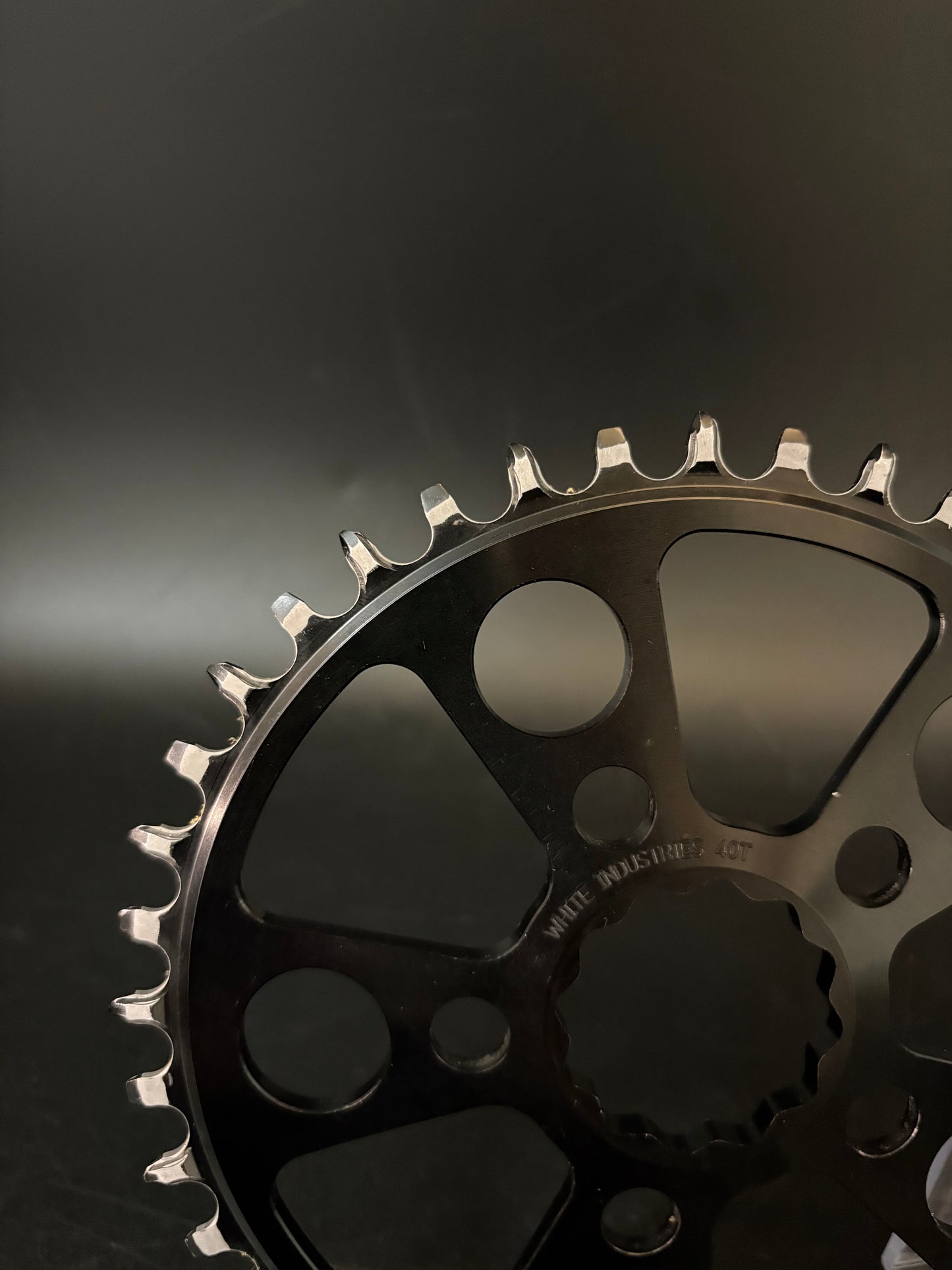 White Industries Narrow Wide Chainring Black 40t