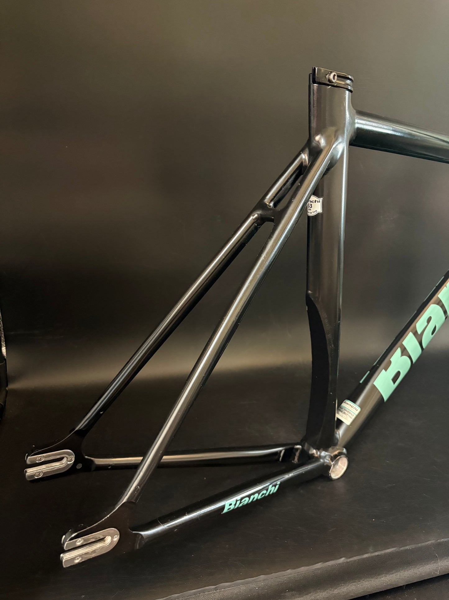 Bianchi Super Pista Frameset Black/Celeste 53cm