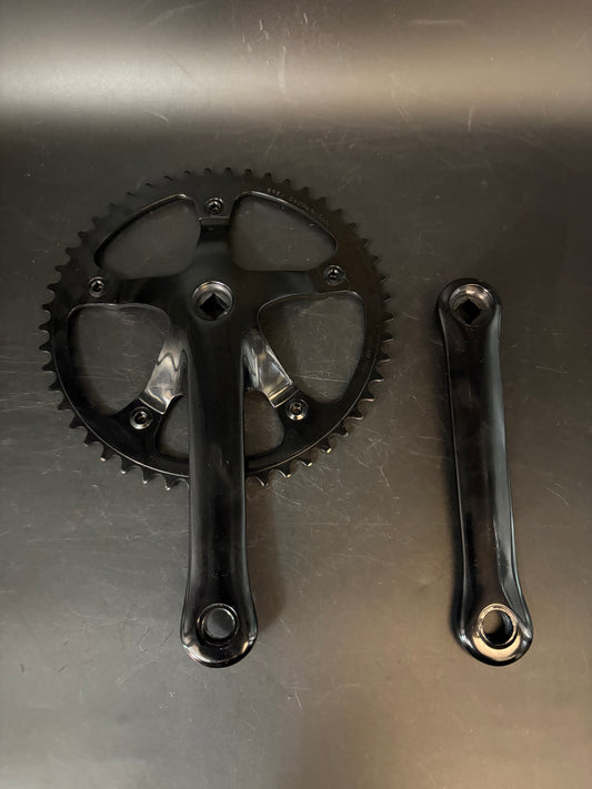 Campagnolo Record Pista Crankset Black 165mm 49t