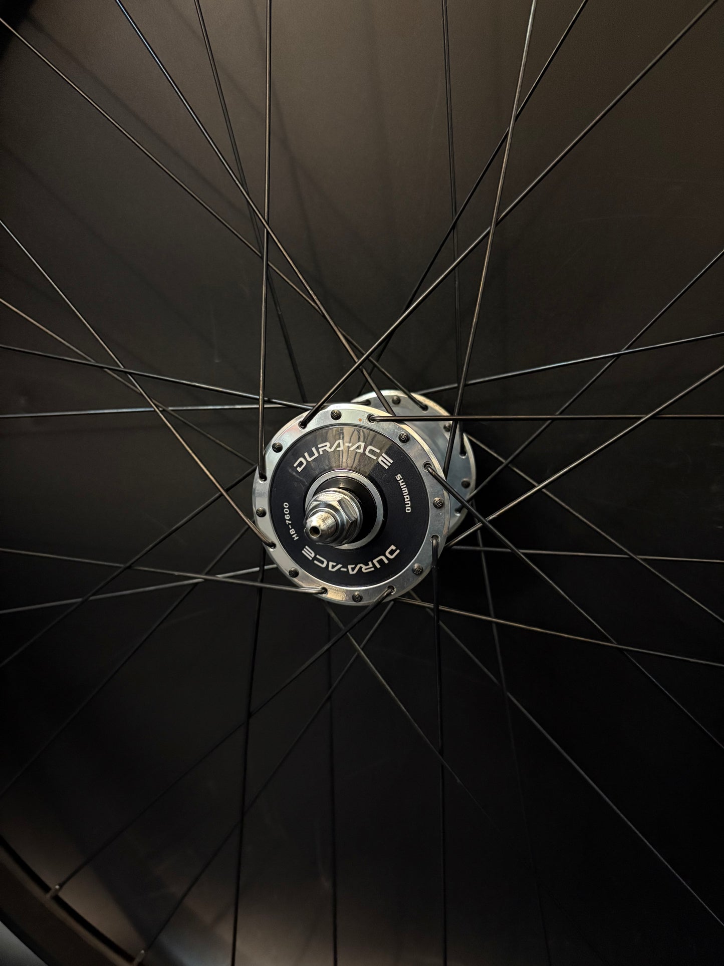 Velocity Deep V Black / Dura Ace HF 7600 Wheelset 32h