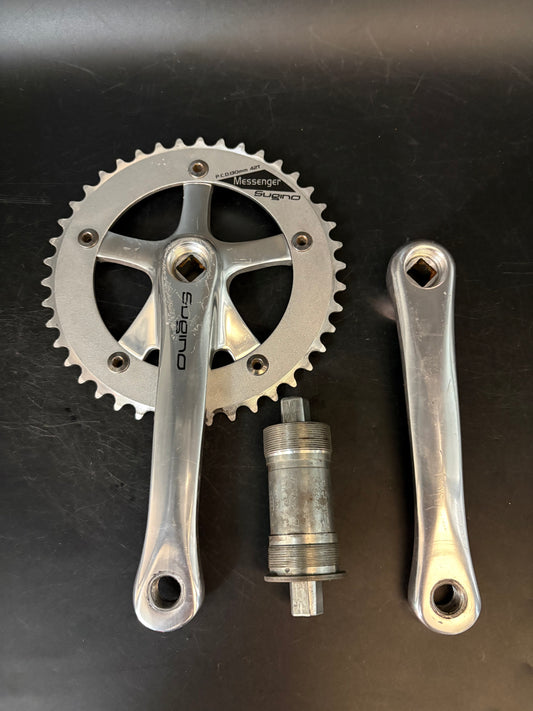 Sugino Messenger Crankset Silver 165mm 42t 130bcd