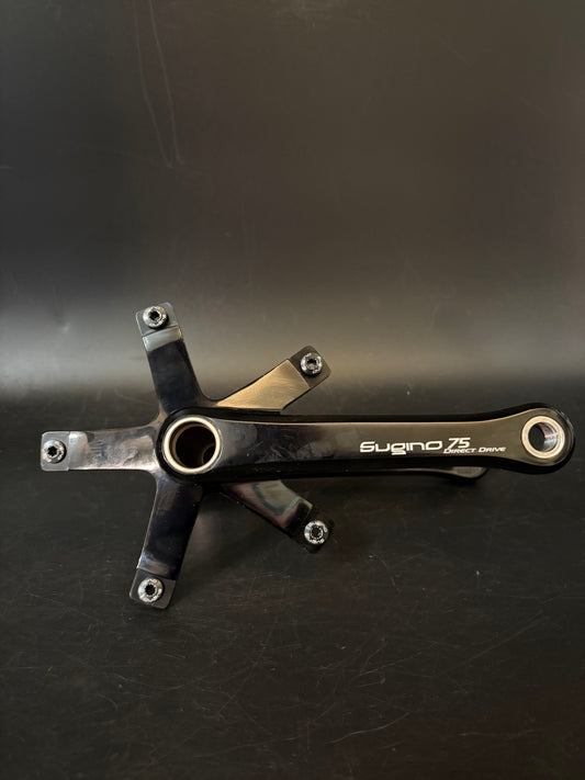 Sugino 75 DD2 Crankset Black 165mm