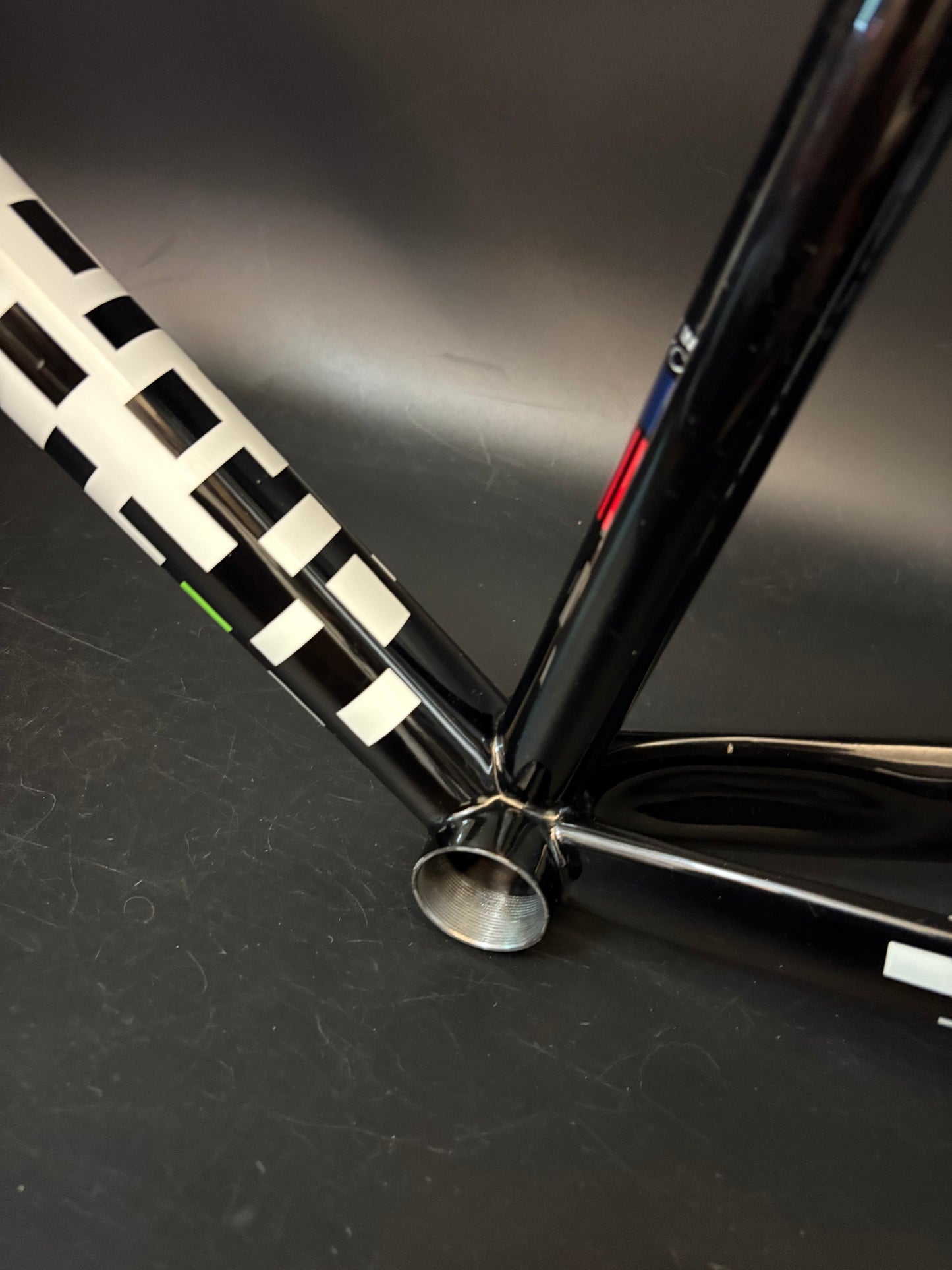 Weis Track Steel Frameset Black/White 58cm