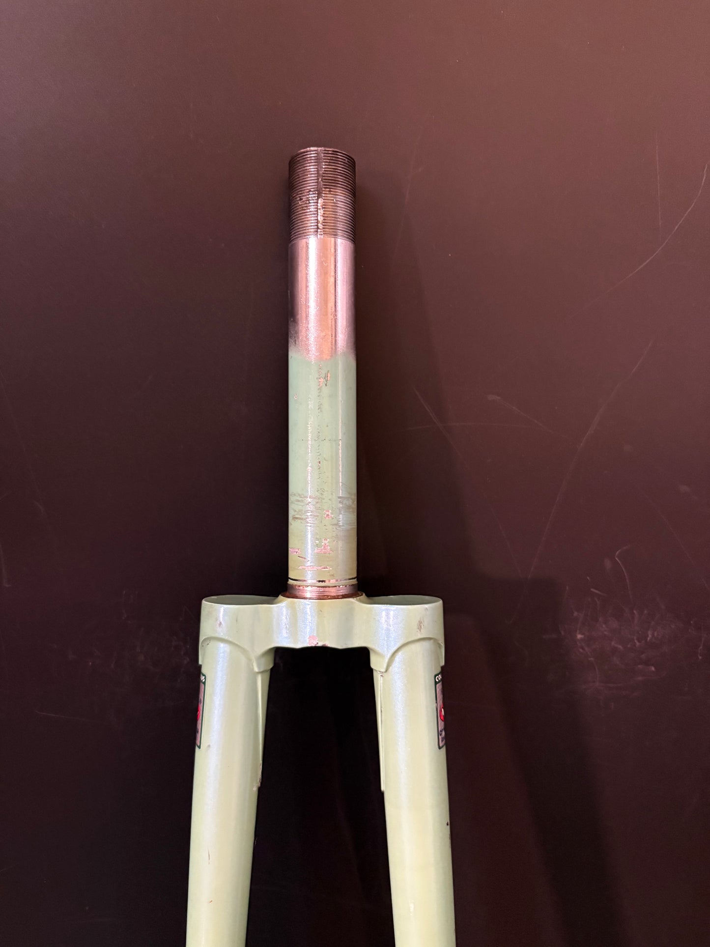 Bianchi Columbus Track Fork Celeste 1” Threaded 164mm