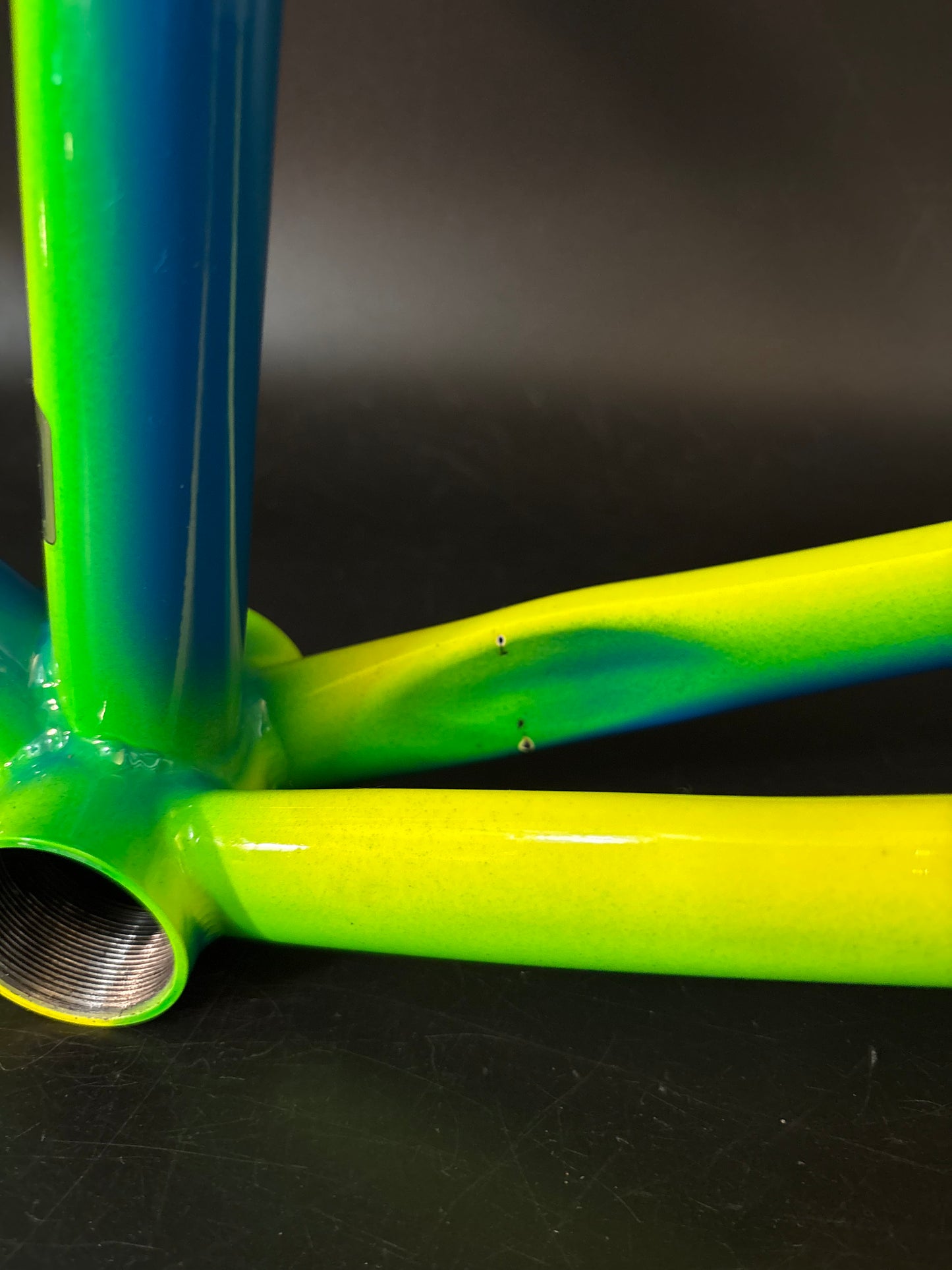 Mash Steel Frameset Neon Blue/Green Fade 53cm S
