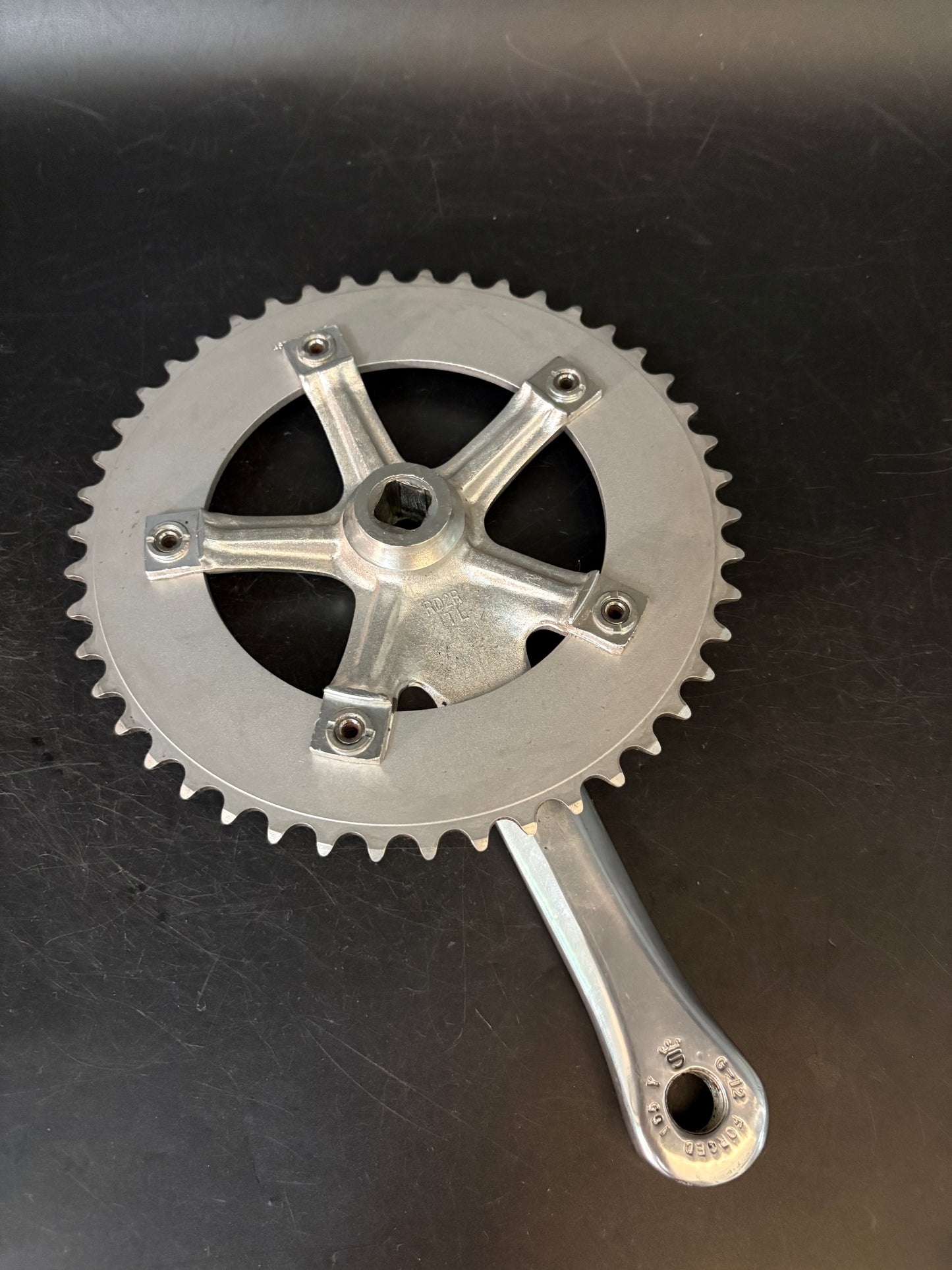 Sugino Messenger Crankset Silver 165mm 46t 130bcd