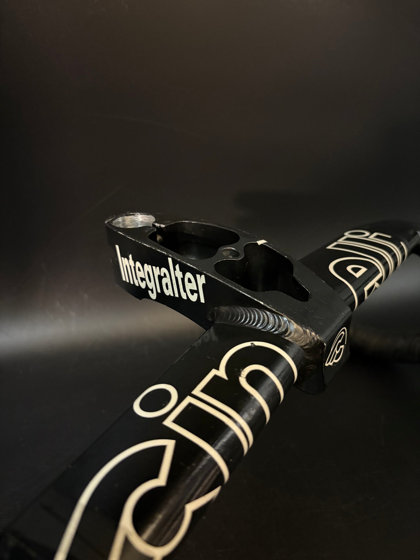 Cinelli Integralter Integrated Drop Handlebar Stem Black 42cm 1” Threadless 100mm