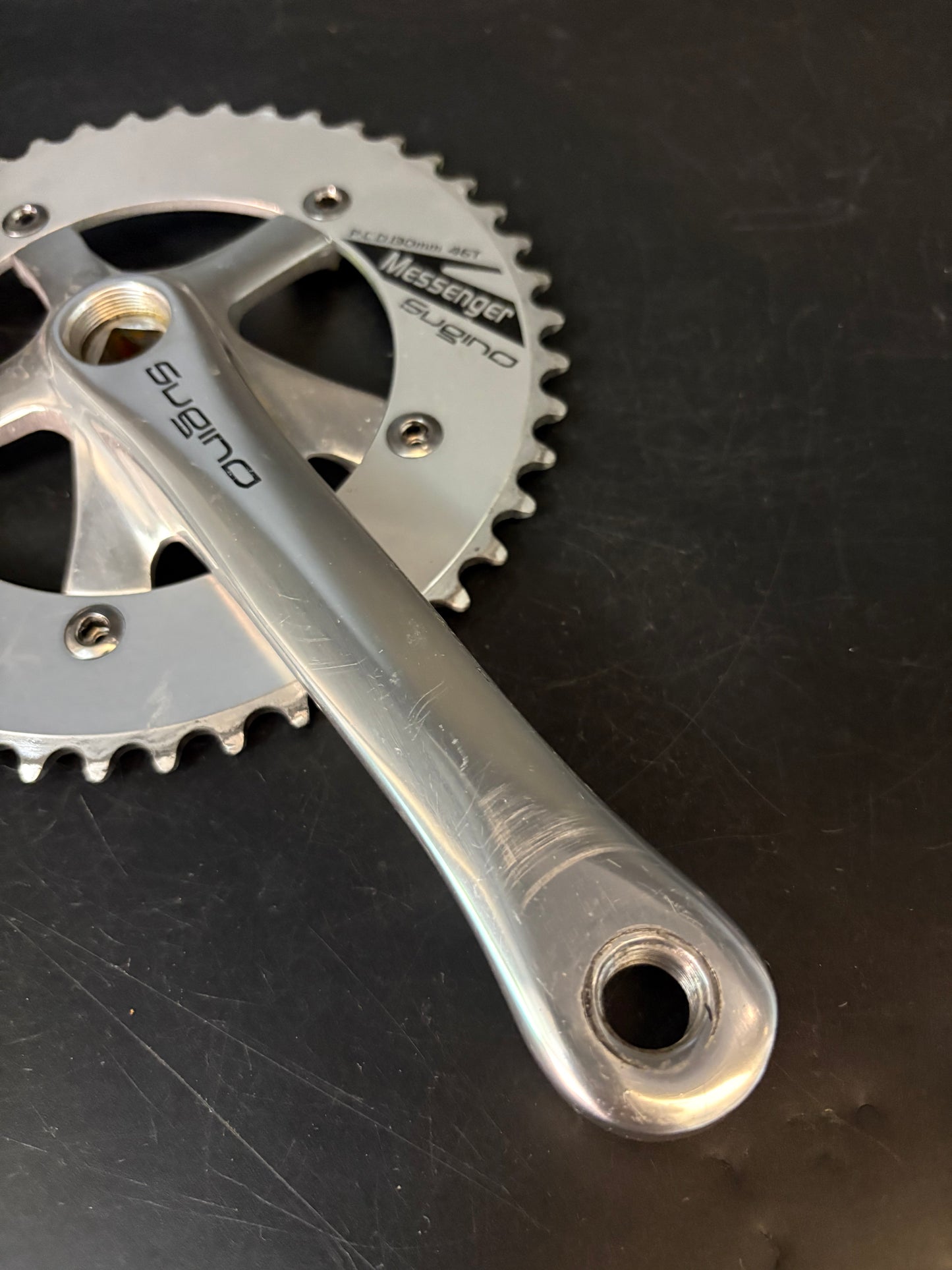 Sugino Messenger Crankset Silver 170mm 46t 130bcd