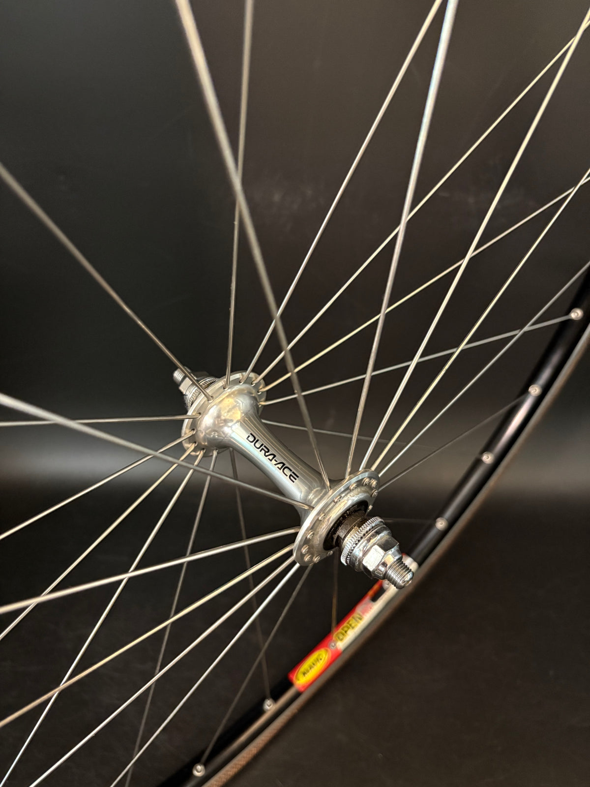 Mavic Open Pro Black / Dura Ace 7710 Wheelset 28h