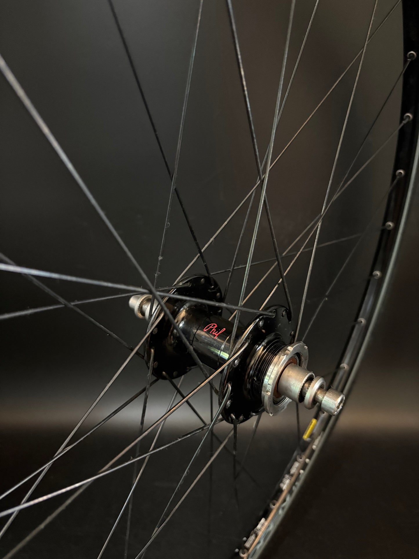Mavic Open Pro / Phil Wood HF Wheelset Black 32h