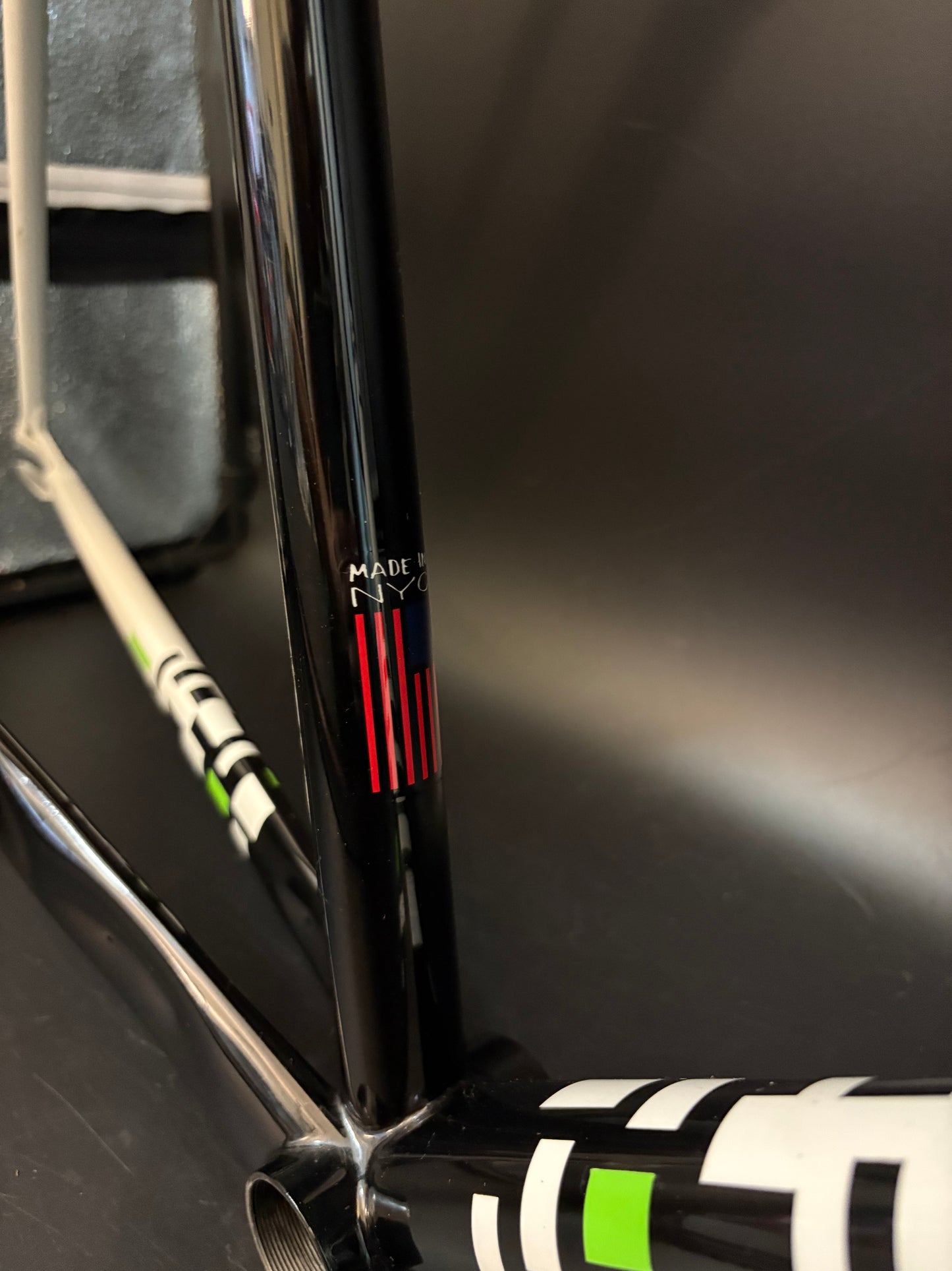 Weis Track Steel Frameset Black/White 58cm