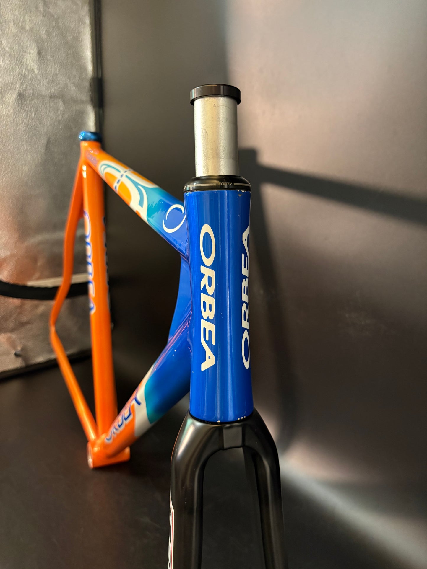 Orbea Lobular Pista Frameset Team Euskaltel Orange/Blue 57sm ST 54cm TT