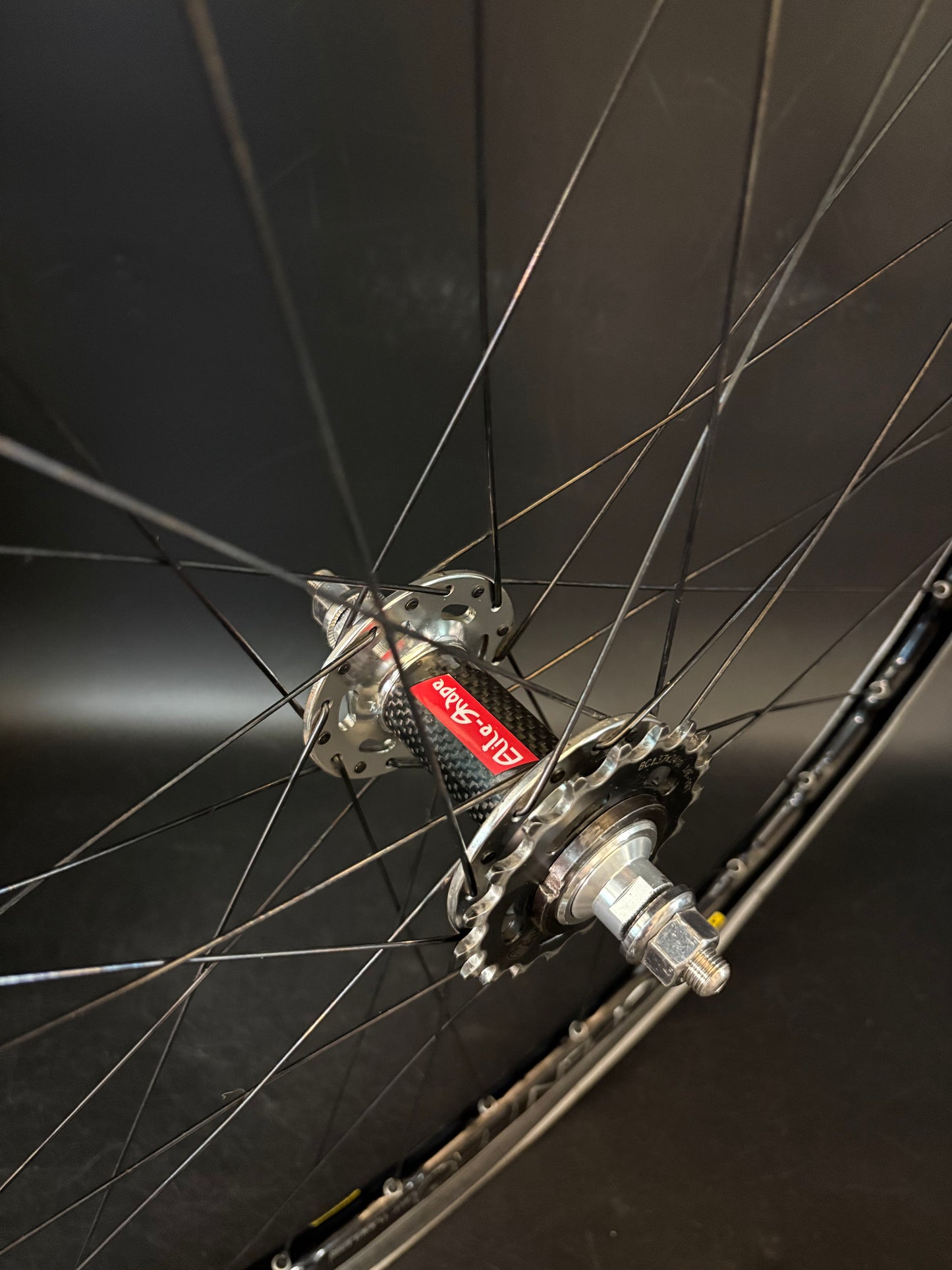Mavic Open Pro UST Machined / Elite Shope Carbon Hub Wheelset 32h